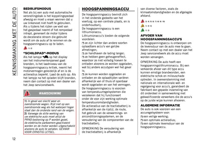 2025-2026 Jeep Avenger Owner's Manual | Dutch