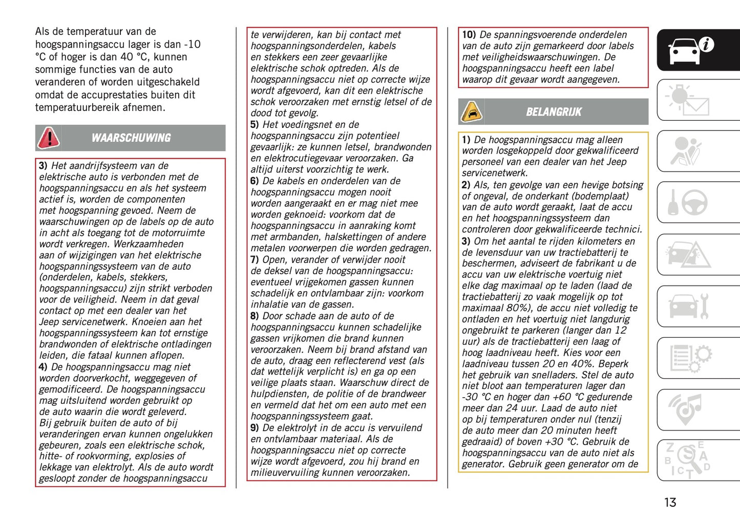 2025-2026 Jeep Avenger Owner's Manual | Dutch