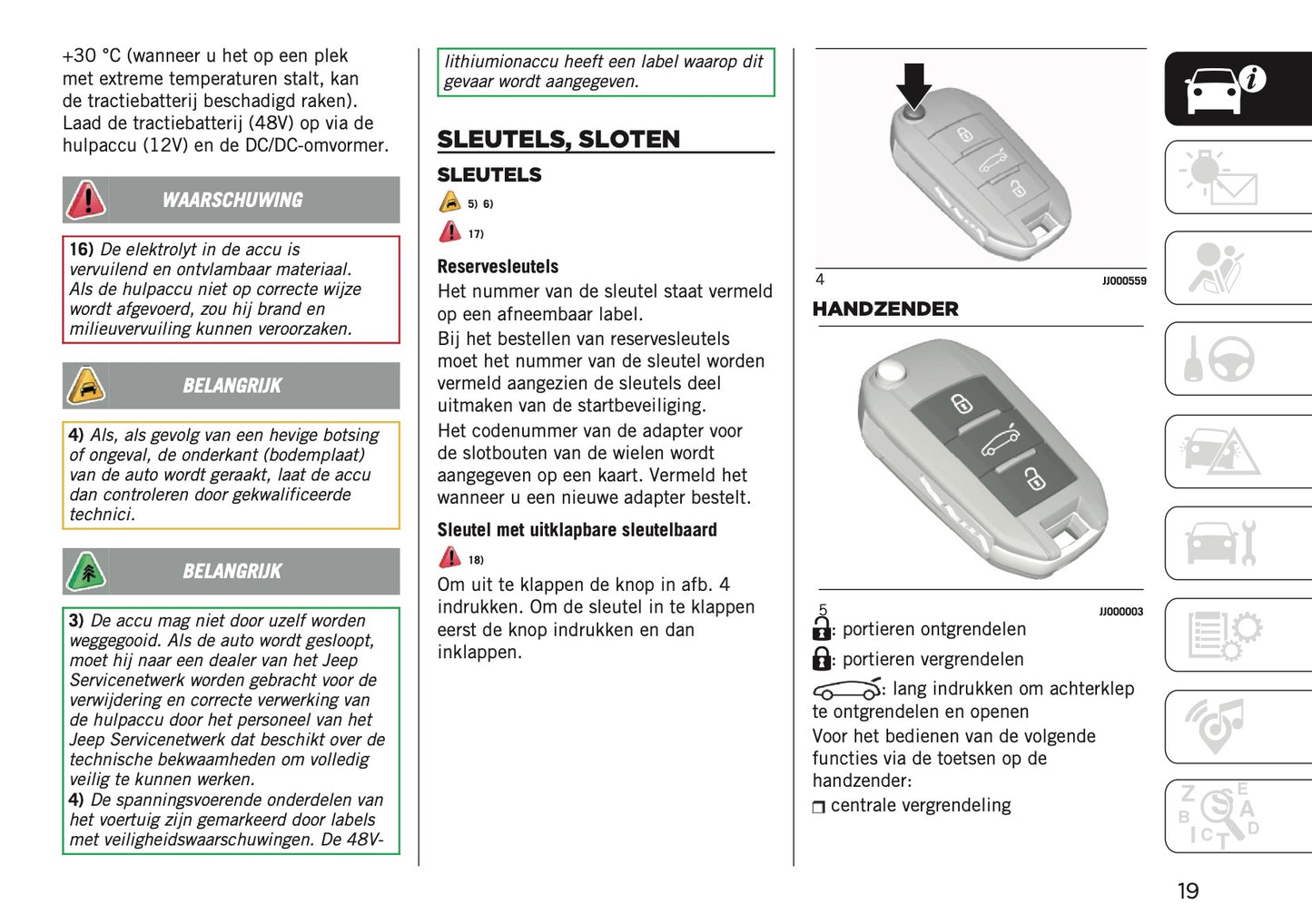 2025-2026 Jeep Avenger Owner's Manual | Dutch