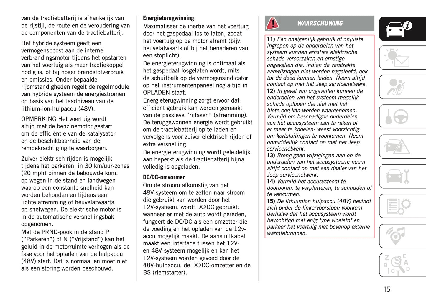 2026 Jeep Avenger Gebruikershandleiding | Nederlands