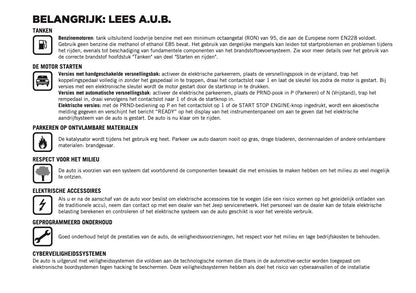 2026 Jeep Avenger Gebruikershandleiding | Nederlands