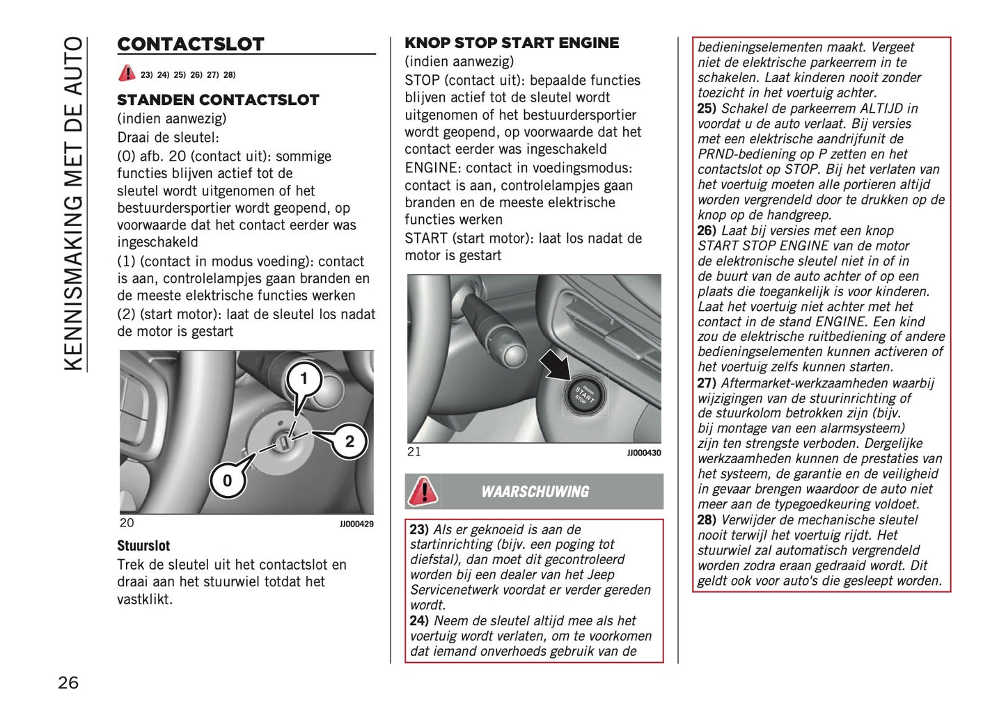 2026 Jeep Avenger Gebruikershandleiding | Nederlands