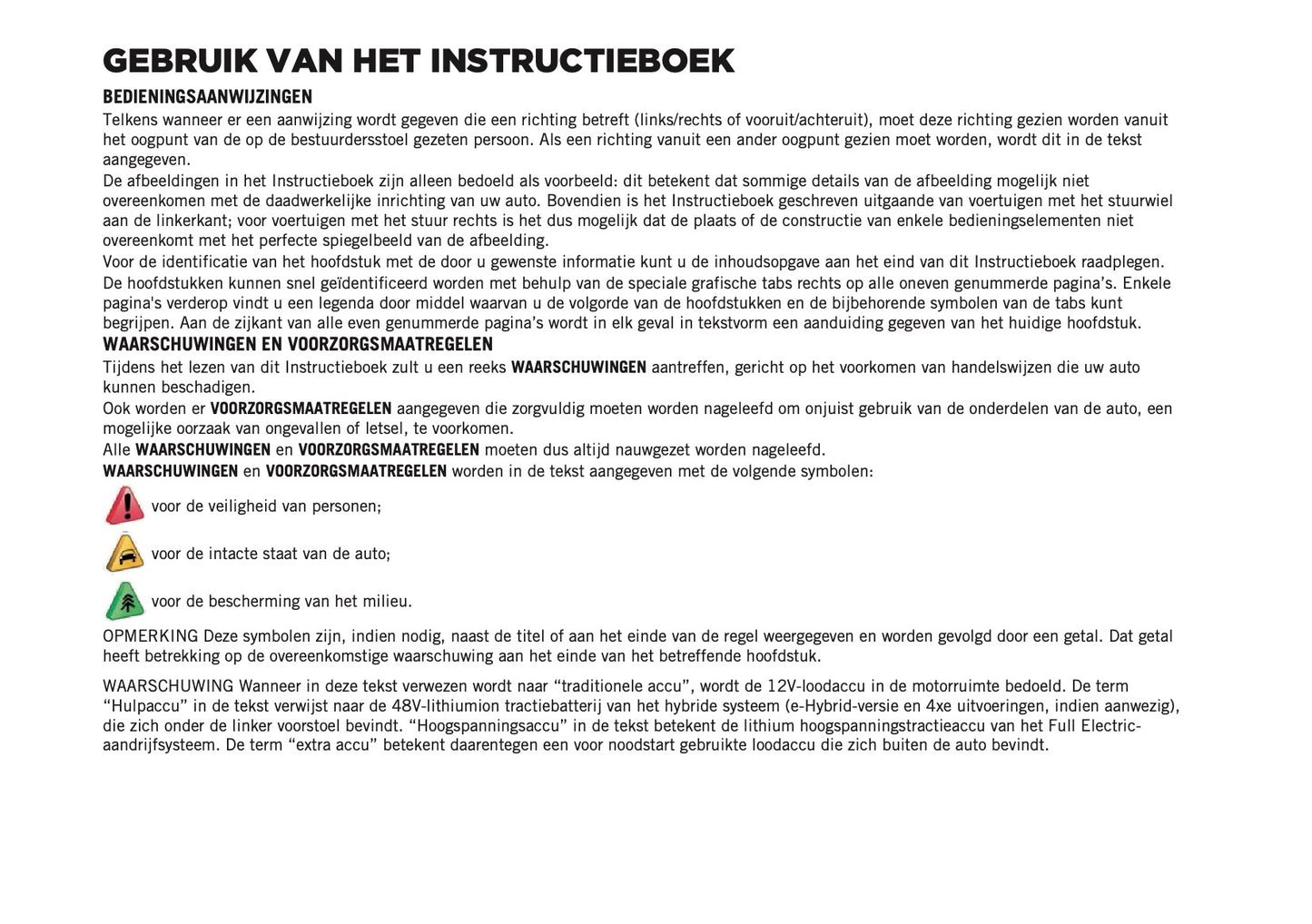 2026 Jeep Avenger Gebruikershandleiding | Nederlands