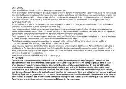 2020-2021 Jeep Compass Owner's Manual | French