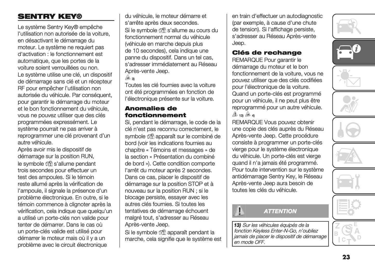 2020-2021 Jeep Compass Owner's Manual | French