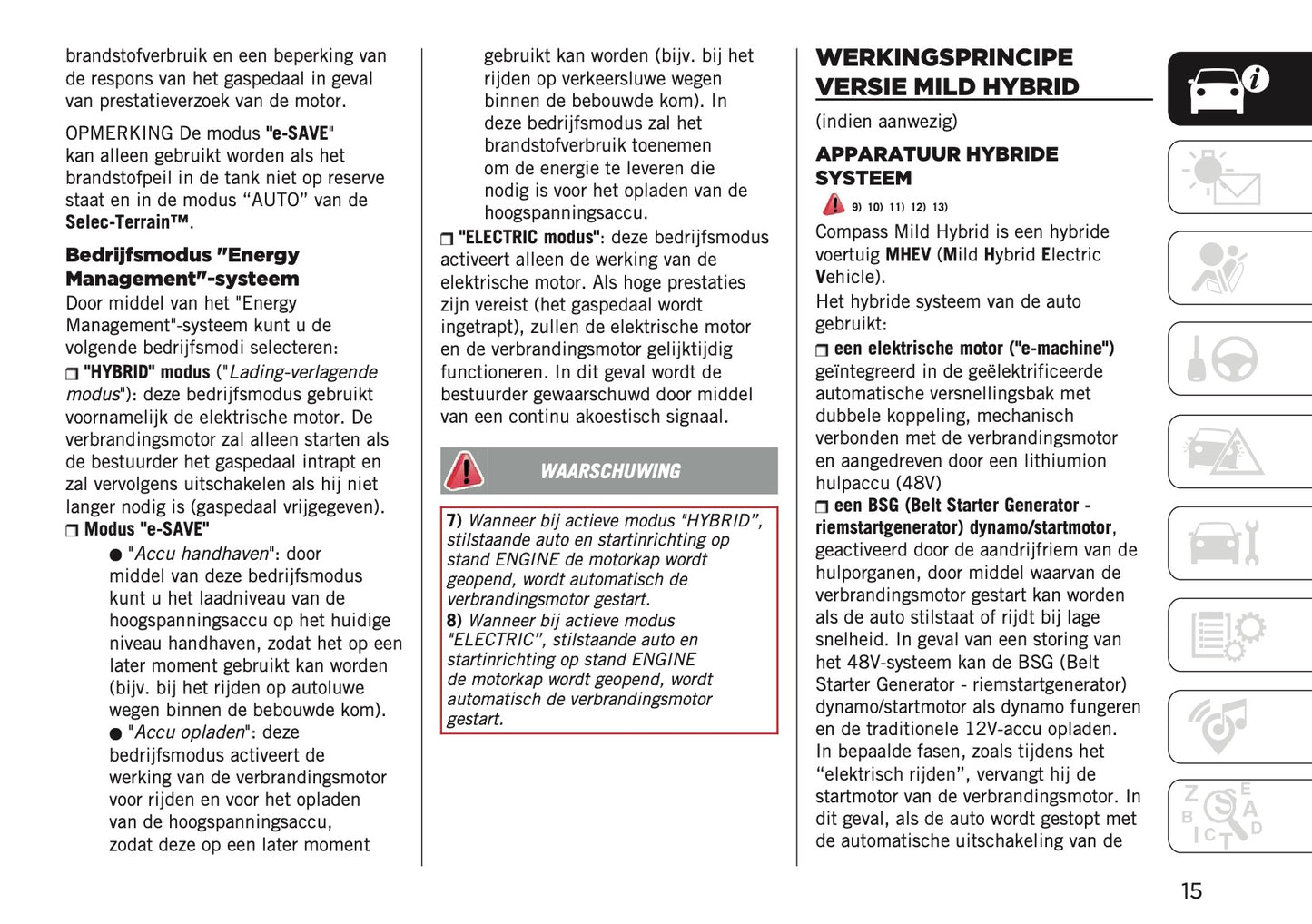 2024-2025 Jeep Compass Gebruikershandleiding | Nederlands