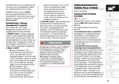 2024-2025 Jeep Compass Gebruikershandleiding | Nederlands