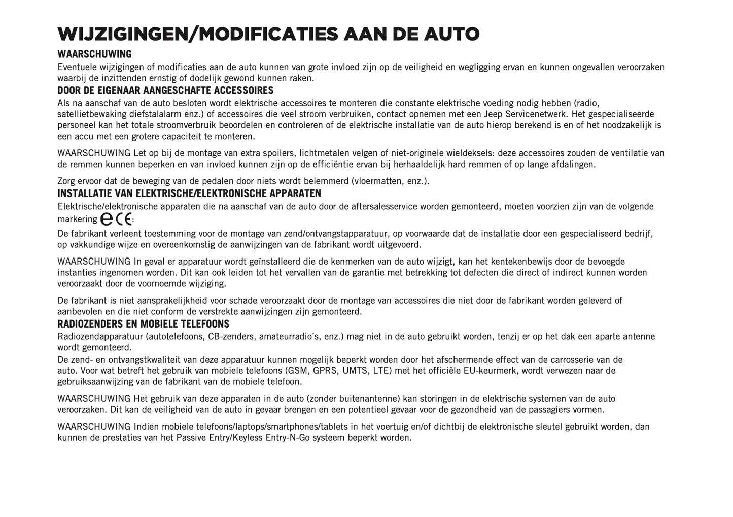 2024-2025 Jeep Compass Gebruikershandleiding | Nederlands