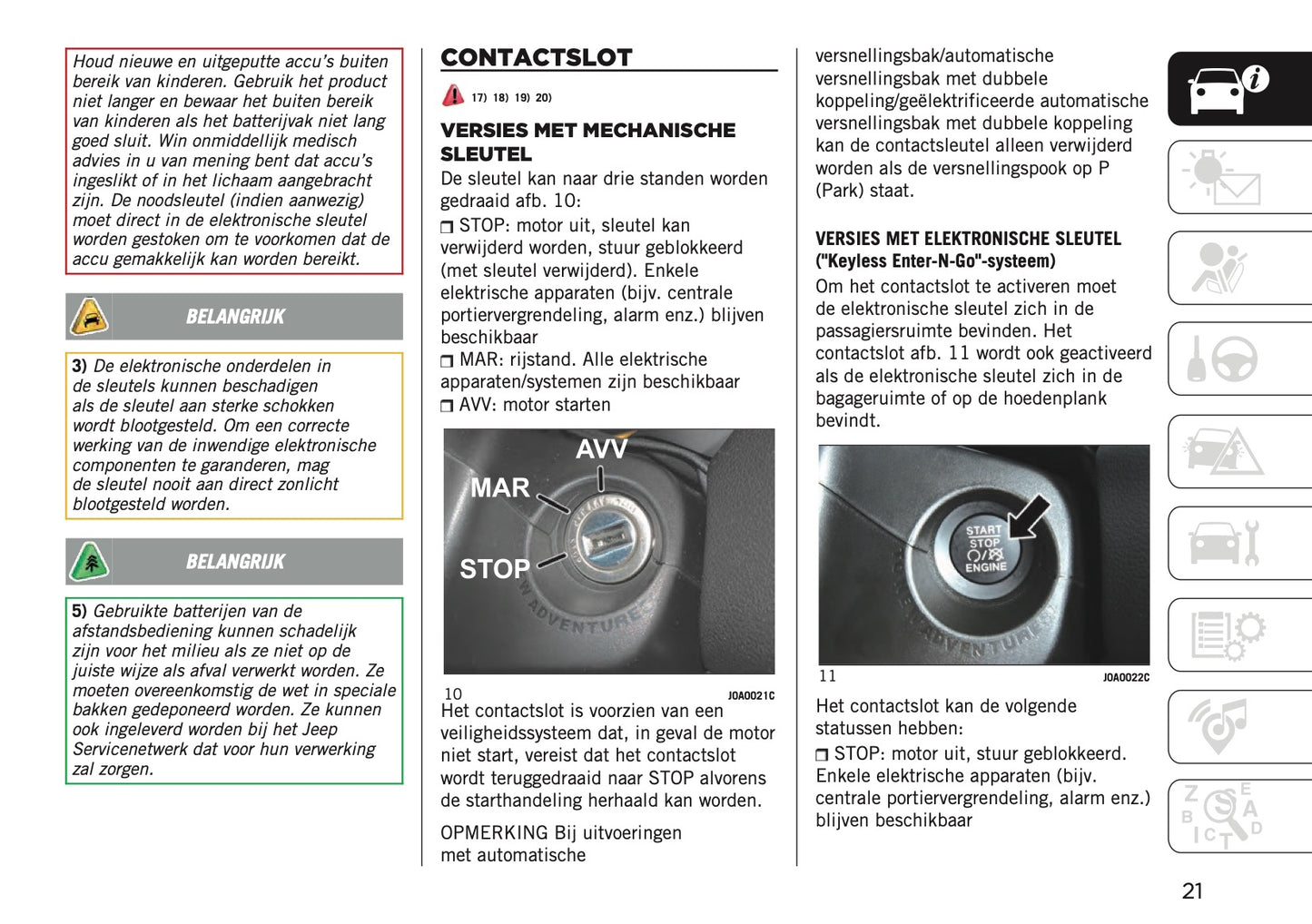 2022-2023 Jeep Renegade Owner's Manual | Dutch