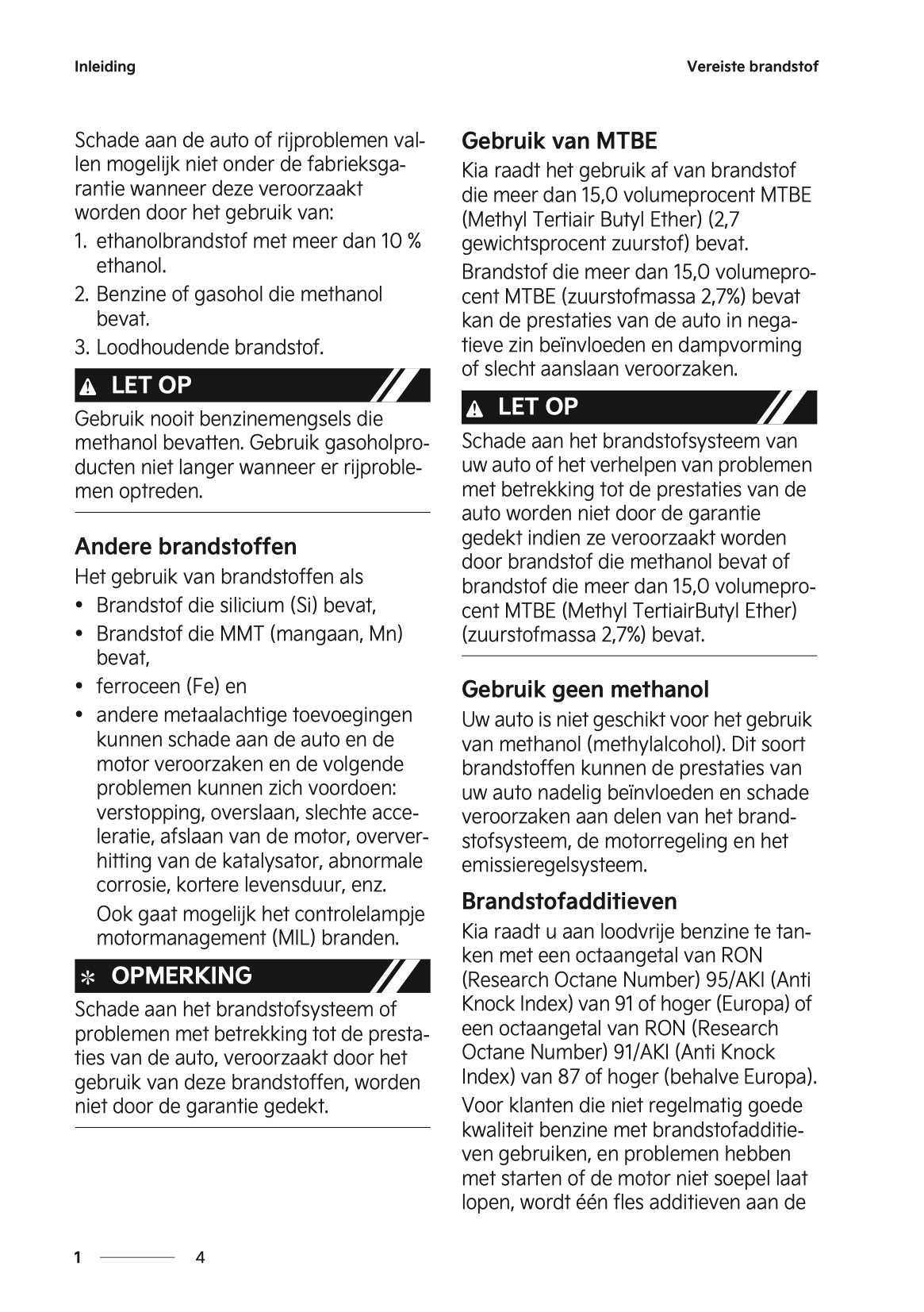 2024-2025 Kia Picanto Owner's Manual | Dutch