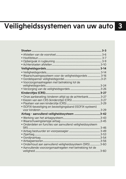 2024-2025 Kia Picanto Owner's Manual | Dutch