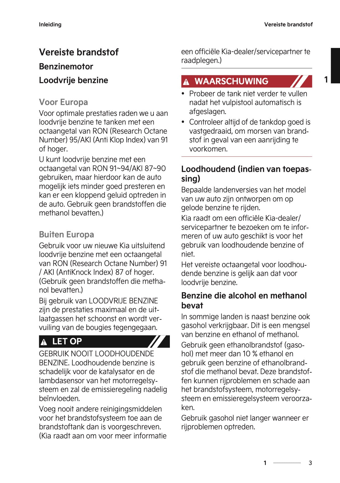 2024-2025 Kia Picanto Owner's Manual | Dutch