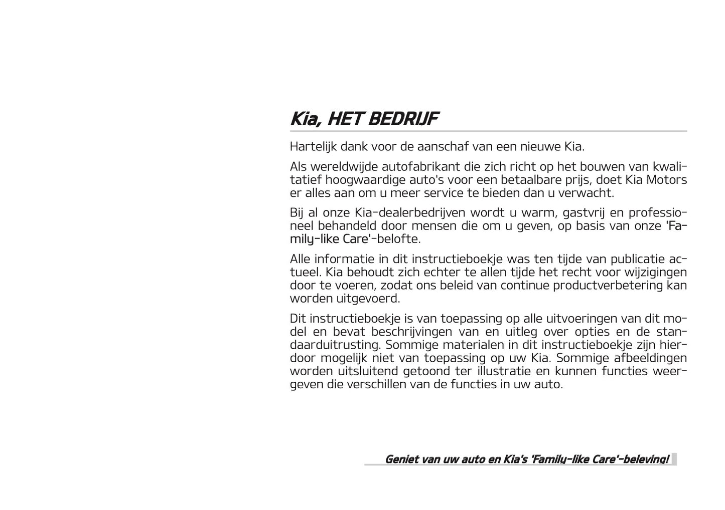 2018-2019 Kia Rio Owner's Manual | Dutch