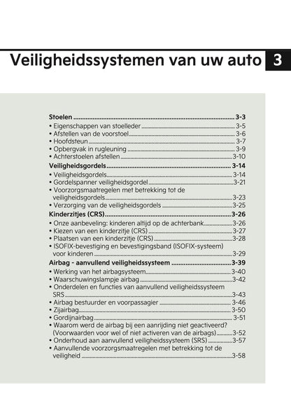 2022-2023 Kia Rio Owner's Manual | Dutch