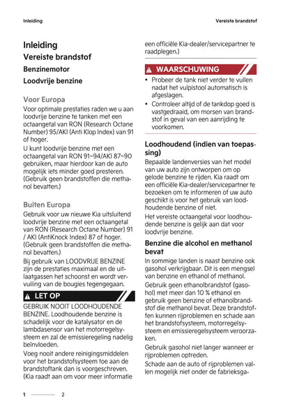 2022-2023 Kia Rio Owner's Manual | Dutch