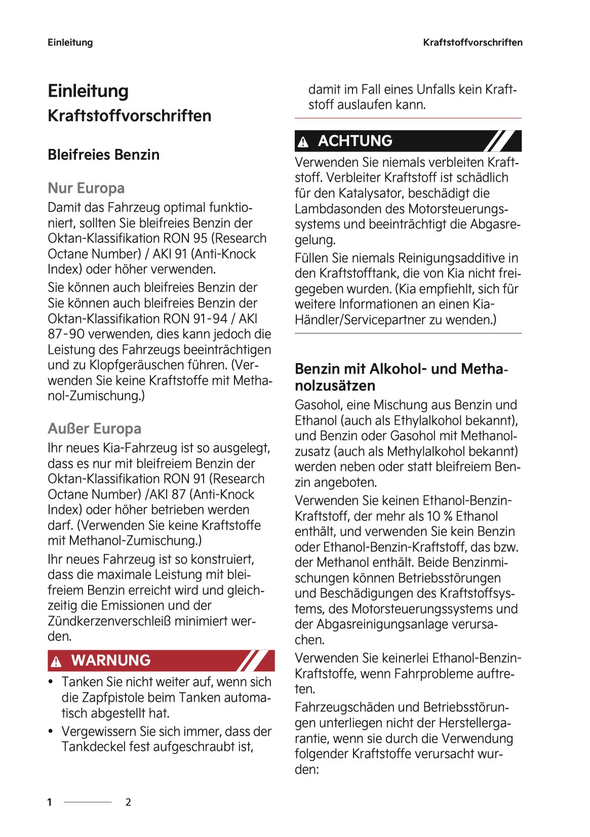 2024-2025 Kia Sportage Owner's Manual | German