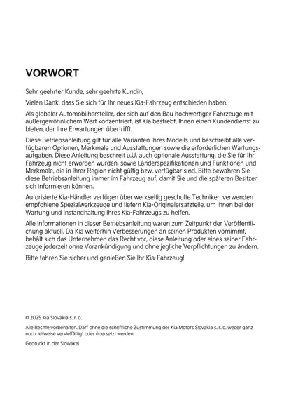 2026 Kia Sportage/Sportage Hybrid Owner's Manual | German