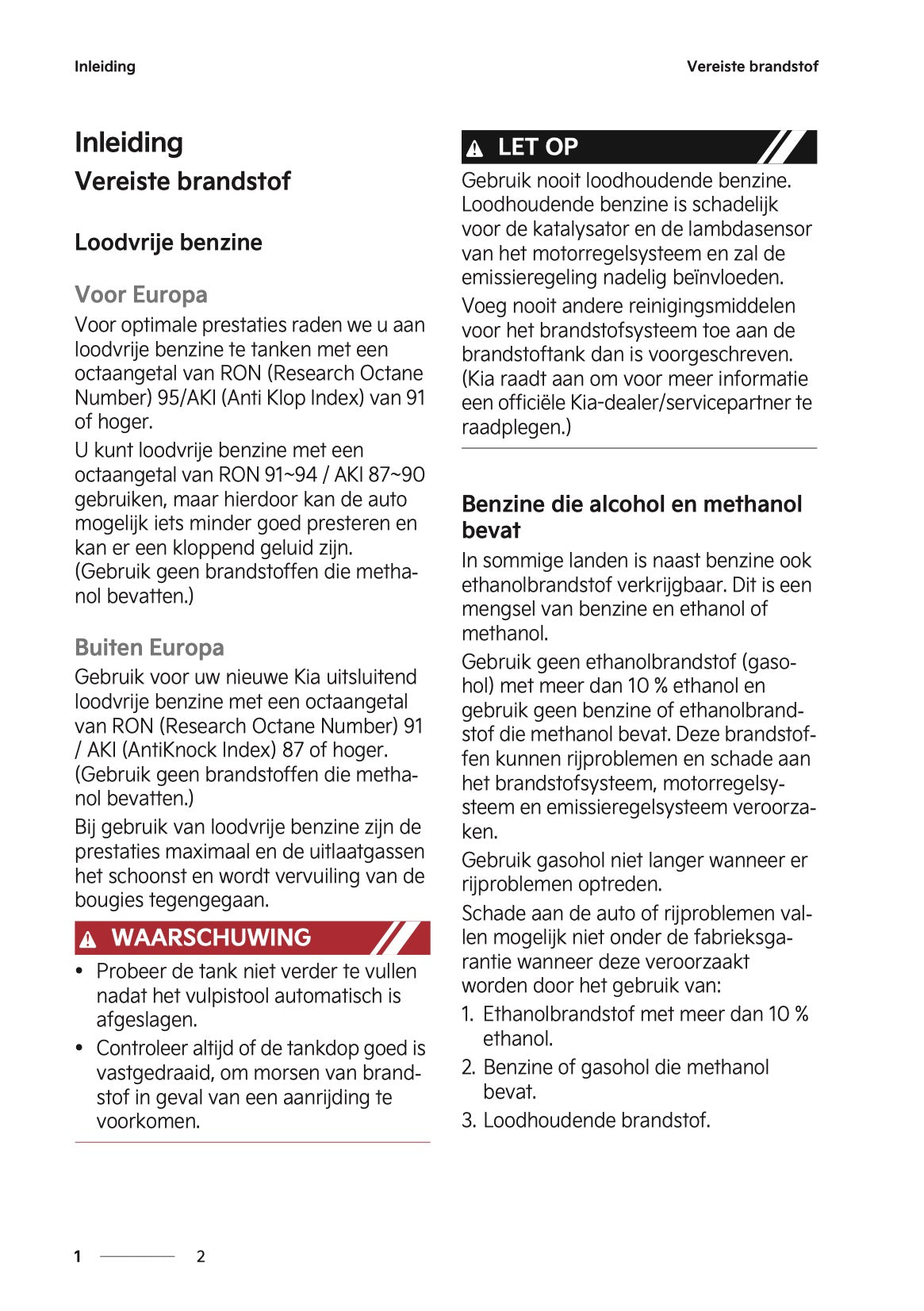 2024-2025 Kia Sportage Owner's Manual | Dutch