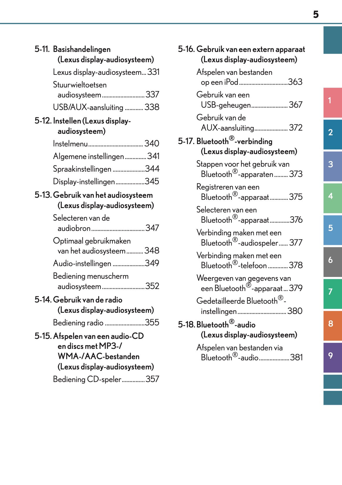 2016-2017 Lexus CT 200h Gebruikershandleiding | Nederlands