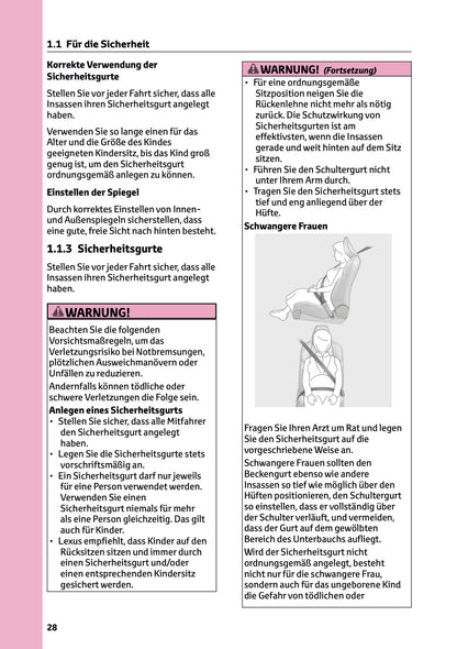 2025-2026 Lexus LBX Owner's Manual | German