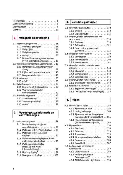 2025-2026 Lexus LBX Owner's Manual | Dutch