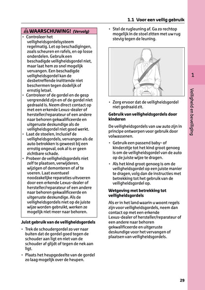 2025-2026 Lexus LBX Owner's Manual | Dutch