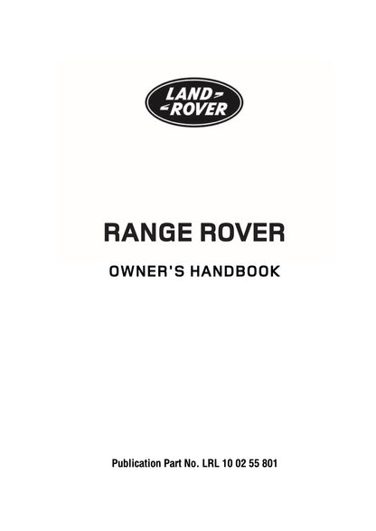 2008 Land Rover Range Rover Owner's Manual | English