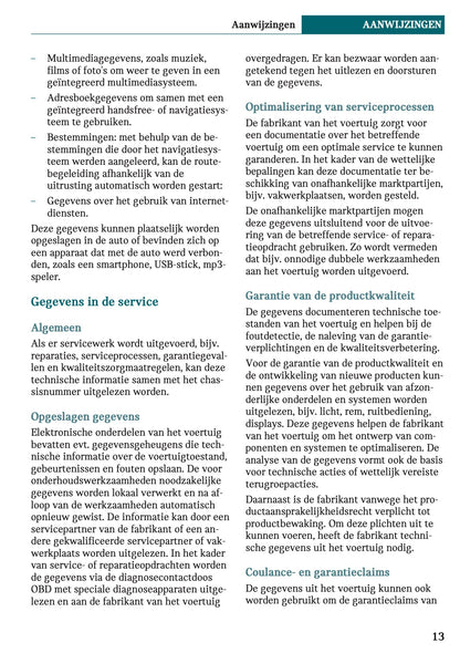 2021-2022 Mini Clubman Owner's Manual | Dutch