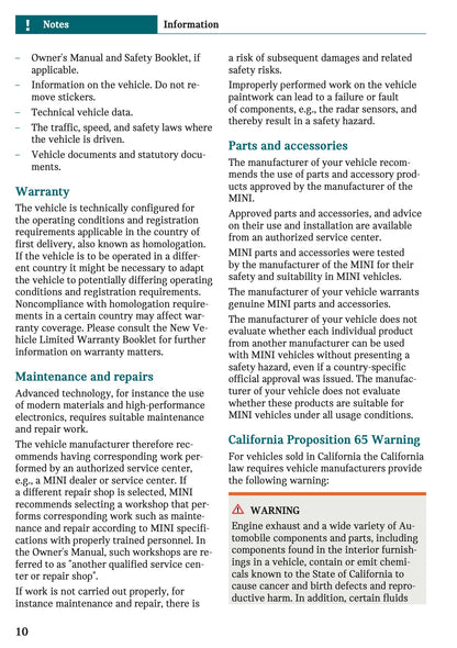 2026 Mini Cooper Convertible Owner's Manual | English US