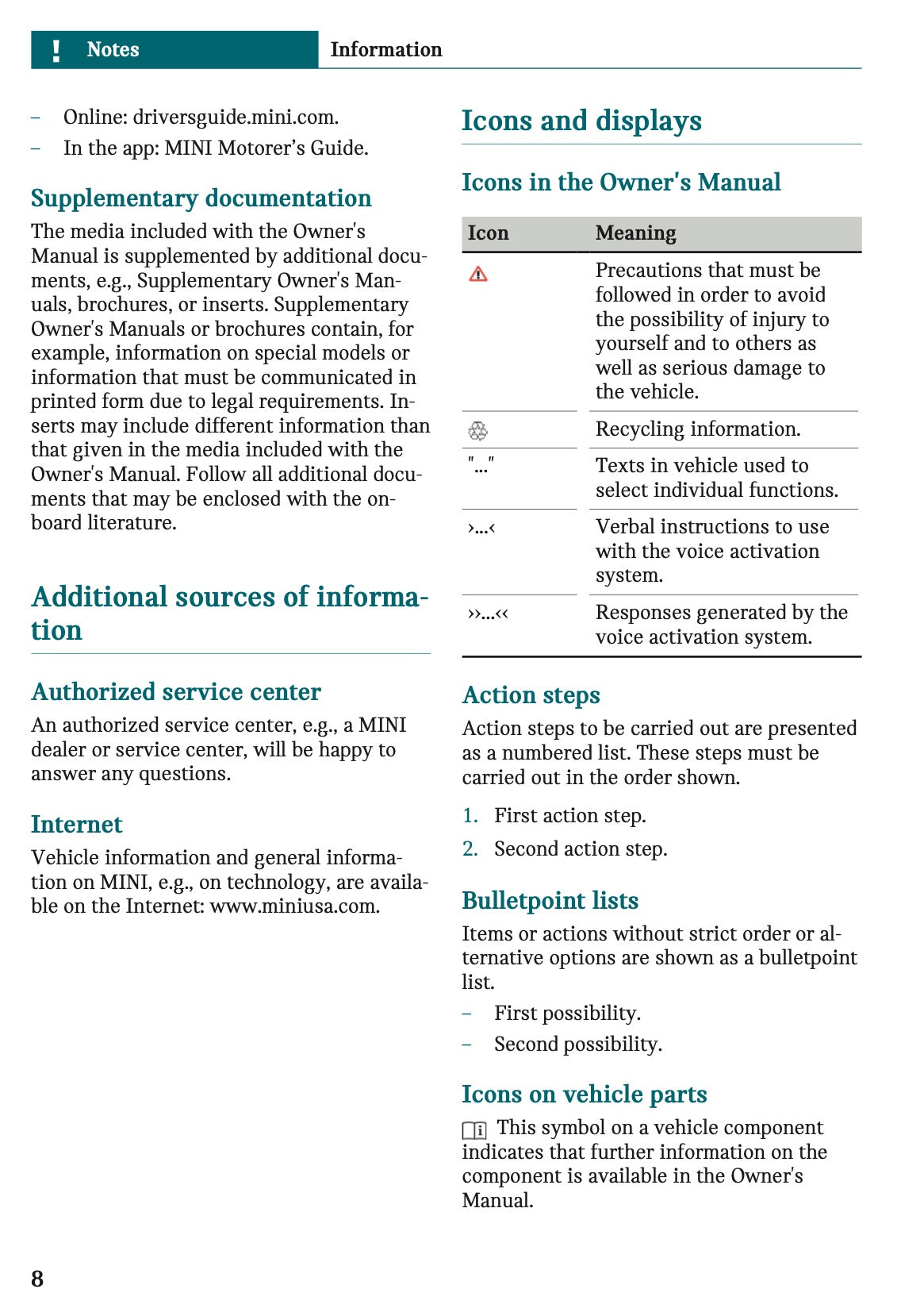 2026 Mini Cooper Convertible Owner's Manual | English US