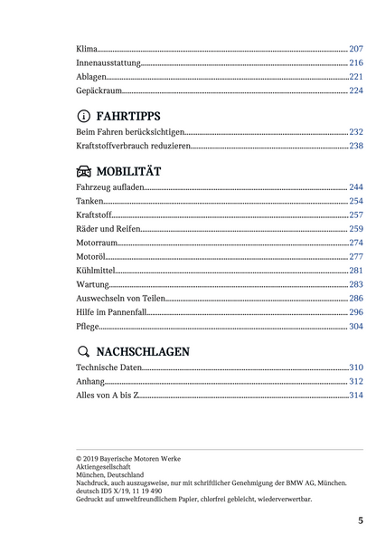 2020 Mini Countryman Plug-in-Hybrid Owner's Manual | German