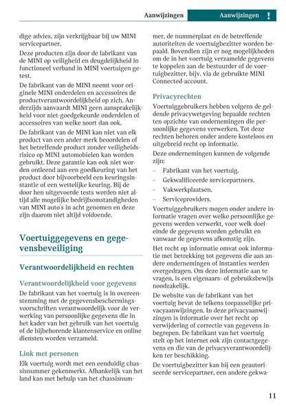 2025-2026 Mini Countryman Gebruikershandleiding | Nederlands