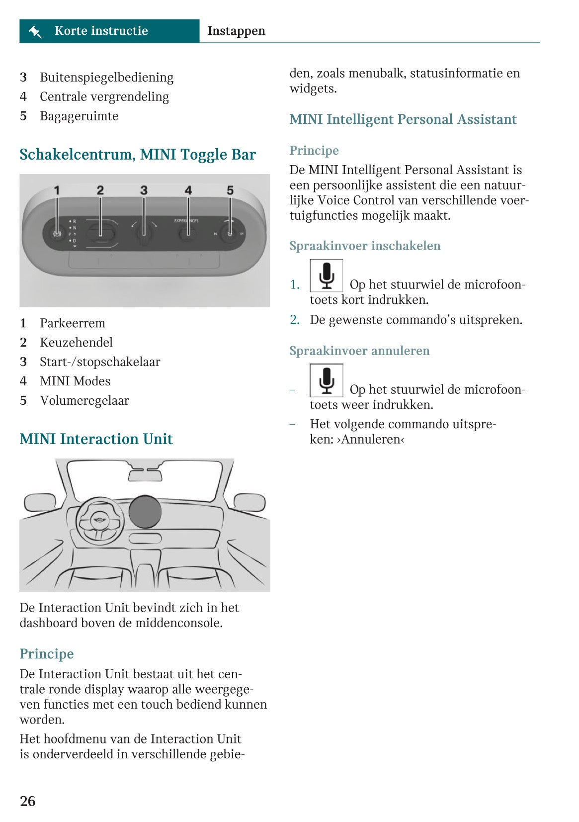 2025-2026 Mini Countryman Gebruikershandleiding | Nederlands