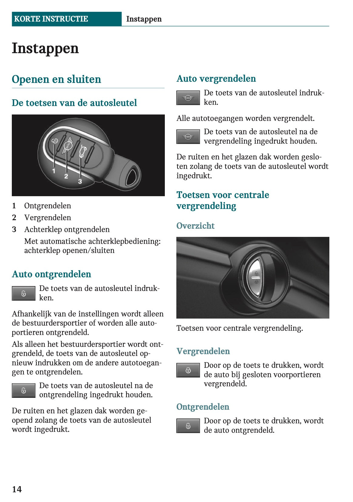 2020-2021 Mini Countryman Plug-in-Hybrid Owner's Manual | Dutch