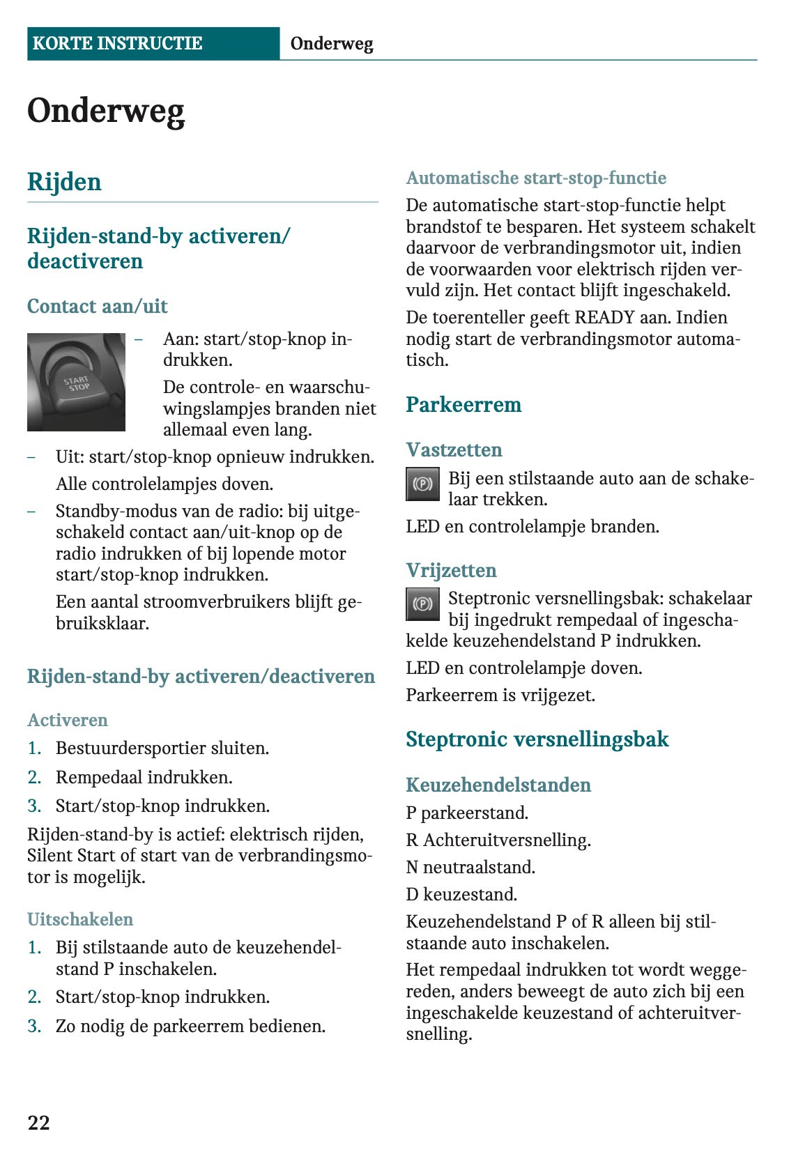 2020-2021 Mini Countryman Plug-in-Hybrid Owner's Manual | Dutch