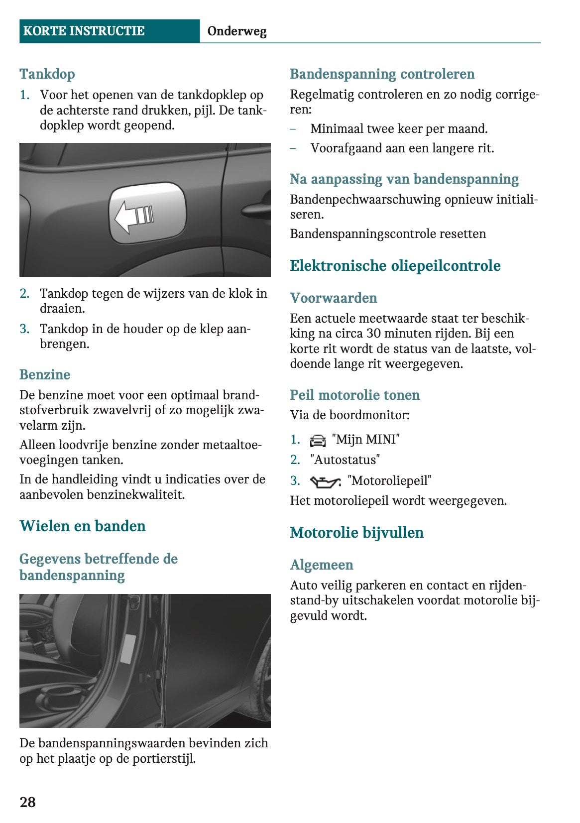 2020-2021 Mini Countryman Plug-in-Hybrid Owner's Manual | Dutch