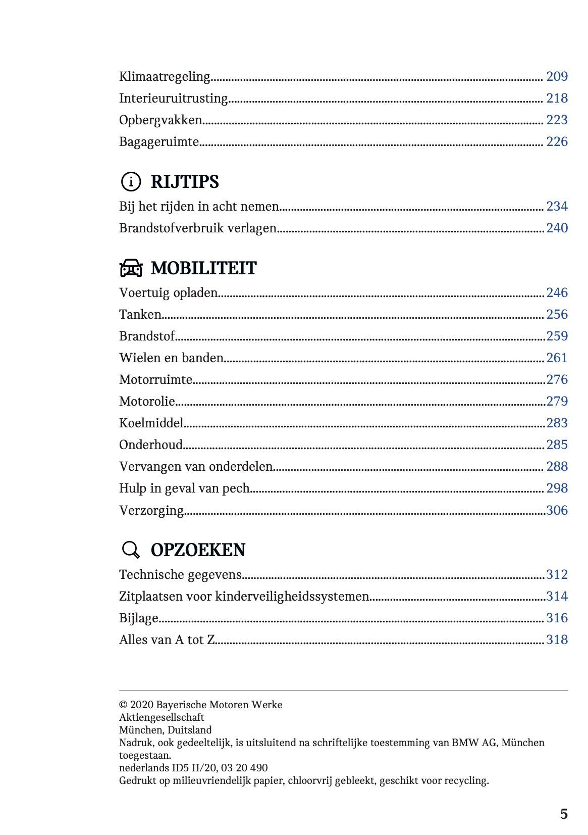 2020-2021 Mini Countryman Plug-in-Hybrid Owner's Manual | Dutch