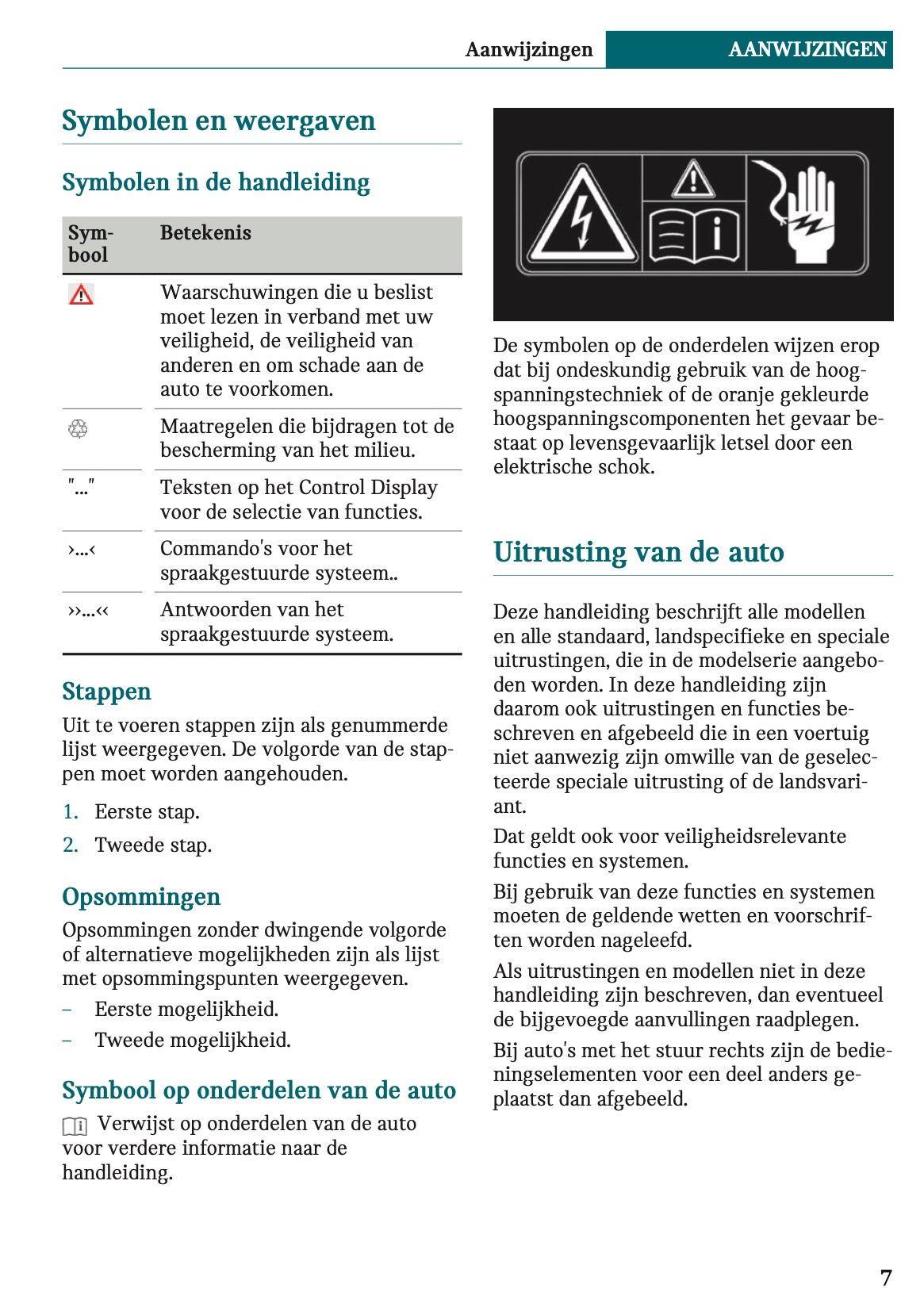 2020-2021 Mini Countryman Plug-in-Hybrid Owner's Manual | Dutch