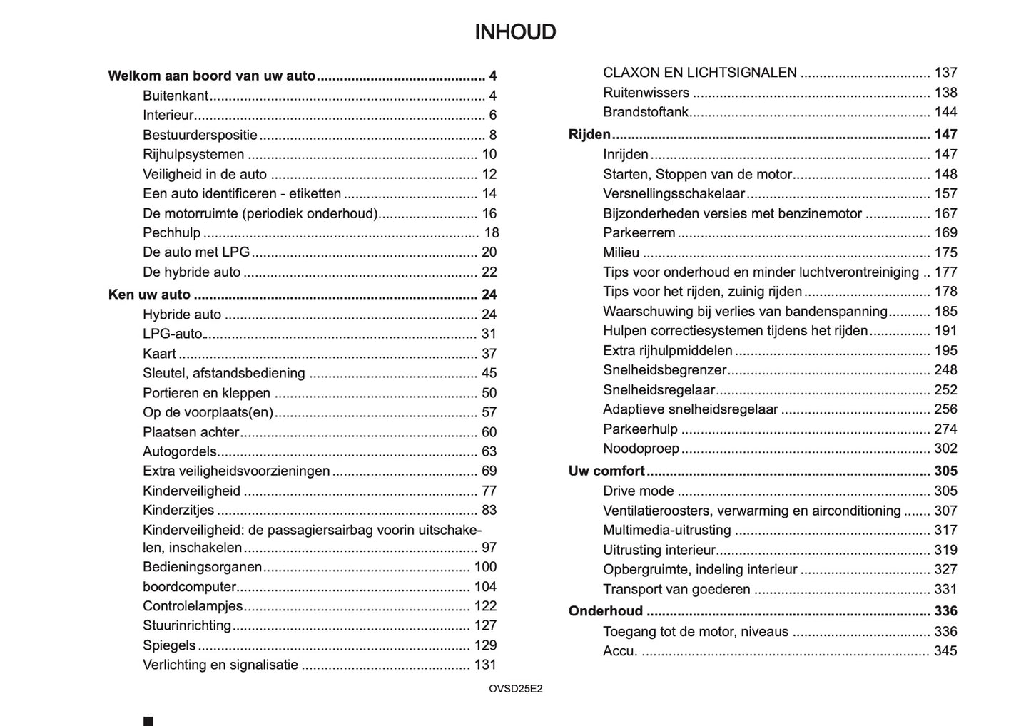 2025 Mitsubishi ASX Owner's Manual | Dutch