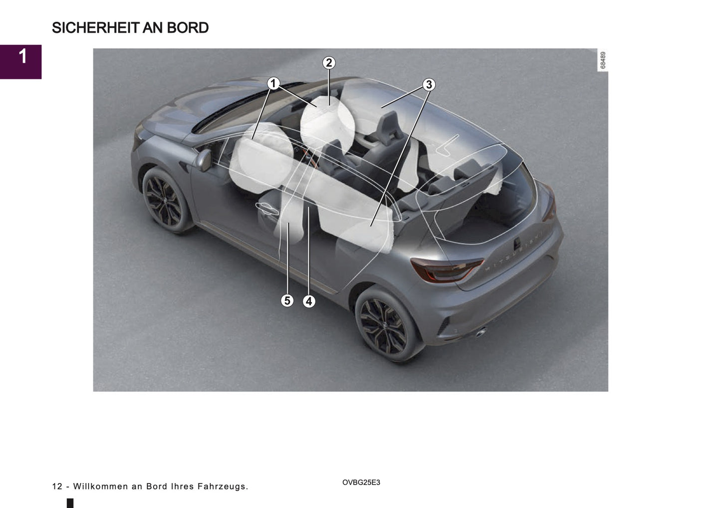 2025 Mitsubishi Colt Bedienungsanleitung | Deutsch