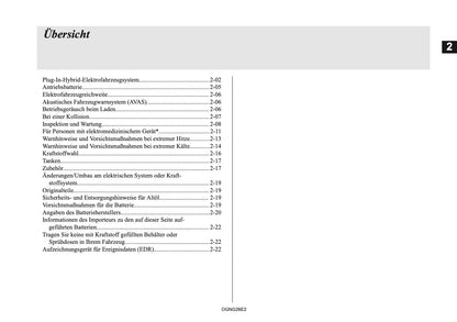2026 Mitsubishi Outlander PHEV Bedienungsanleitung | Deutsch