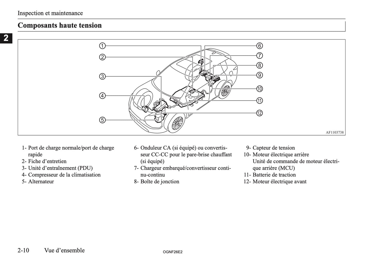 2026 Mitsubishi Outlander PHEV Owner's Manual | French