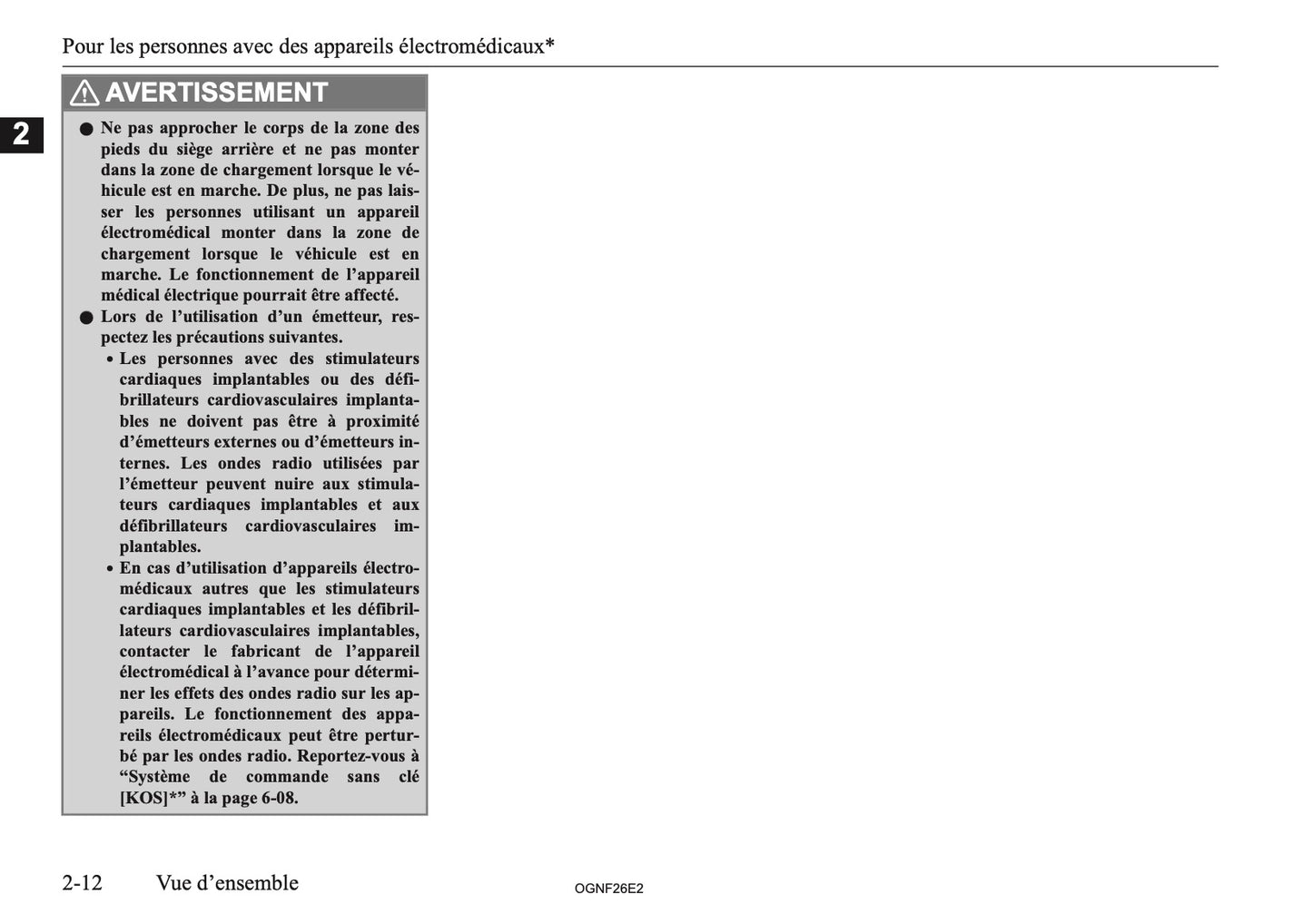 2026 Mitsubishi Outlander PHEV Owner's Manual | French