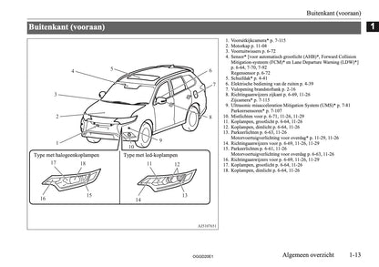 2020-2021 Mitsubishi Outlander PHEV Owner's Manual | Dutch