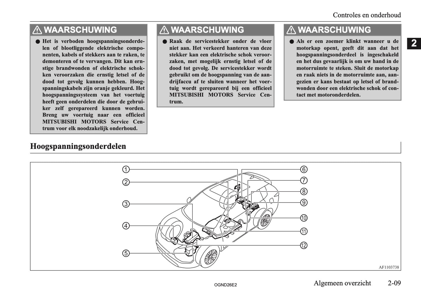 2026 Mitsubishi Outlander PHEV Owner's Manual | Dutch