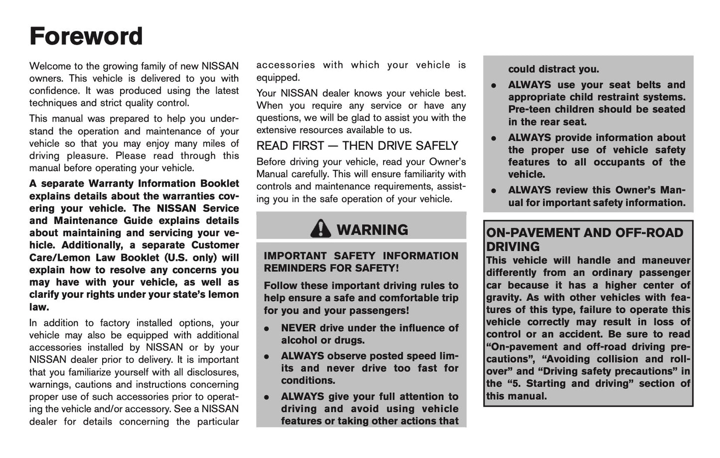 2013 Nissan Murano Owner's Manual | English