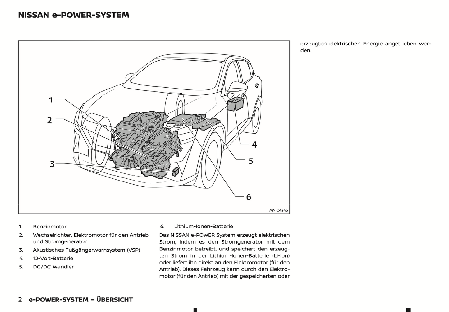 2024 Nissan Qashqai e-Power Owner's Manual | German