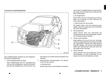 2025-2026 Nissan Qashqai e-Power Bedienungsanleitung | Deutsch