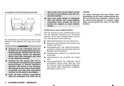 2025-2026 Nissan Qashqai e-Power Bedienungsanleitung | Deutsch