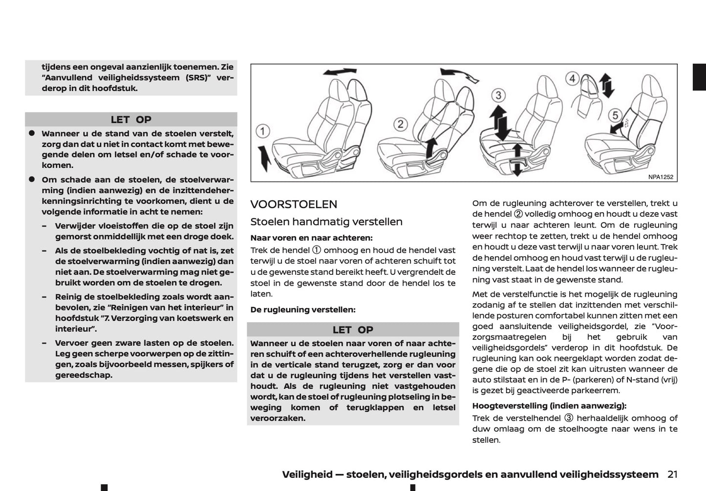 2021-2022 Nissan Qashqai Owner's Manual | Dutch
